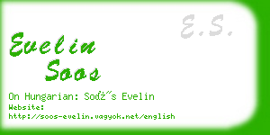 evelin soos business card